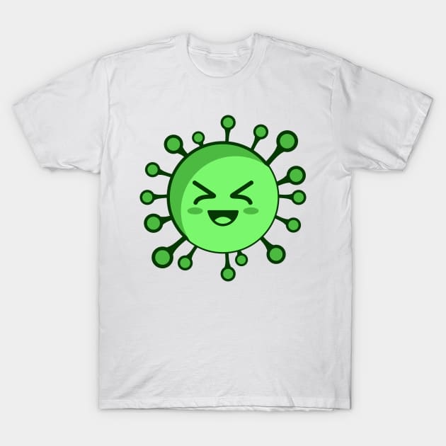 haha react emoji virus corona T-Shirt by Rizkydwi